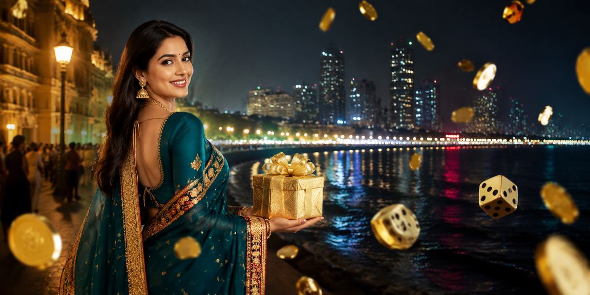 Lottery and dice game enjoyment at Mumbai Marine Drive with vibrant nightlife